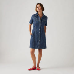 Rinoa Denim Dress - Sledge Sister - Medium Wash