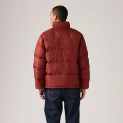 Piedmont Short Puffer Jacket - Russet Brown - Red