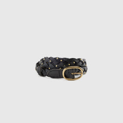 Taylor Braided Belt - Caviar - Black