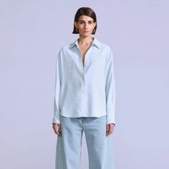 Women's Rider Shirt - Silk Rider Sky Blue - Blue