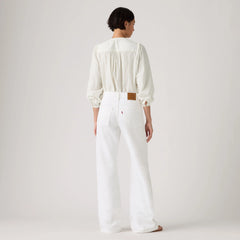 Loose Boot Women's Jeans - Tooth Fairy - White