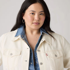 Original Trucker Jacket (Plus Size) - Blank Impact - Green