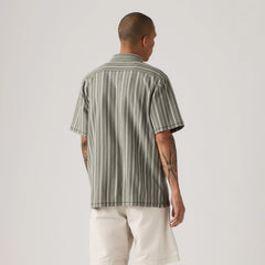 Camp Shirt - Flynt Stripe Mulled Basil - Green