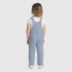 Denim Rainbow Stripe Overalls Toddler 2T-4T - Ever Afternoon - Light Wash