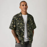 Sunset Camp Shirt - Hatch Floral Jet Black - Multi-Color