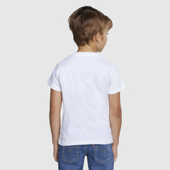 Batwing Tee Little Boys 4-7 - White