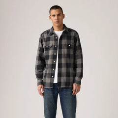 Classic Worker Overshirt - Albany Plaid Smoked Pearl - Grey