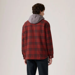 Francisco Sherpa Flannel Jacket - Colt Plaid Russet Bracken - Brown