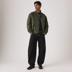 Baggy Barrel Men's Jeans - Forget Me Nots - Black