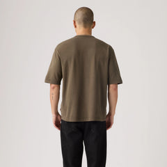 Heavyweight Loose Garment Dye T-Shirt - Garment Dye Maitake Brown - Brown