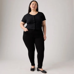 711 Skinny Women's Jeans (Plus Size) - Black Peony