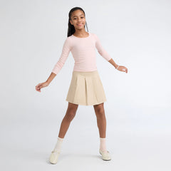 Pleated Uniform Skort Big Girls 7-16 - Safari Too - Brown