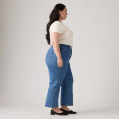 Ribcage Straight Ankle Women's Jeans (Plus Size) - Jazz Pop - Medium Wash