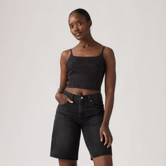 Jadine Denim Cami Tank Top - First Or Last Top - Black