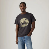 Relaxed Fit Short-Sleeve Graphic T-Shirt - Black
