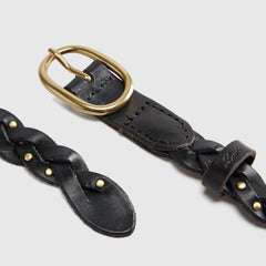 Taylor Braided Belt - Caviar - Black