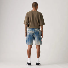 Pull-On Work 7" Men's Shorts - Summer Check - Medium Wash