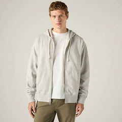 Authentic Full Zip Garment Dye Sweatshirt - Light Grey Heather - Grey