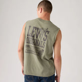 Graphic Muscle Tank - Mulled Basil - Green