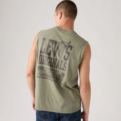 Graphic Muscle Tank - Mulled Basil - Green