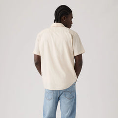 Short-Sleeve Classic One Pocket Standard Fit Shirt - Pumice Stone - White