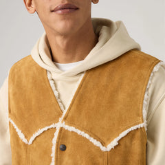 Western Suede Vest - Evening Sun Vest - Brown