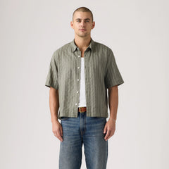 Short-Sleeve Lama Boxy Shirt - Mulled Basil - Green