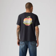 Relaxed Graphic Short-Sleeve T-Shirt - Big Apple City Phantom - Black