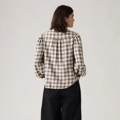 Journey Western Shirt - Bison - White