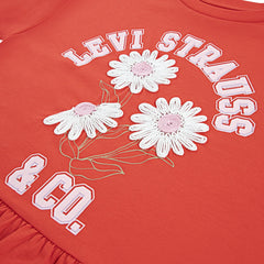 Peplum Top Big Girls 7-16 - Poppy - Red