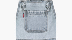 Knot Stap Shortalls Little Girls 4-6 - Day Off - Light Wash