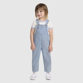 Denim Rainbow Stripe Overalls Toddler 2T-4T - Ever Afternoon - Light Wash