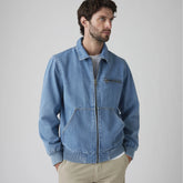 Western Bomber Jacket - Medium Wash