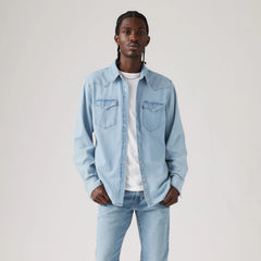 Classic Western Standard Fit Shirt - Franklin Stonewash - Light Wash