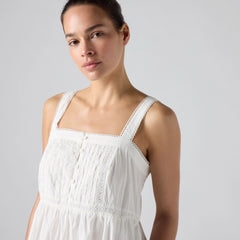 Mimi Midi Dress - Cloud Dancer Larger - Multi-Color