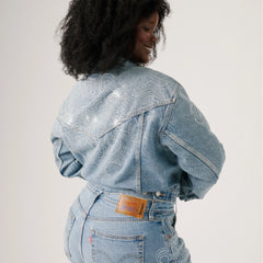 BEYONCÉ x LEVI'S® 501® Curve Jeans - Western Crystal - Dark Wash