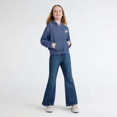 Denim Hoodie Big Girls 7-16 - Dance Around - Blue