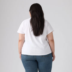 Perfect Logo T-Shirt (Plus Size) - Plus Bandana Bw Fill - White