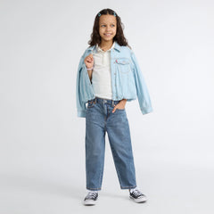Baggy Barrel Jeans Little Girls 4-6x - Dance Around - Blue