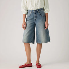 Super Baggy Women's Jorts - Hazy Times - Medium Wash