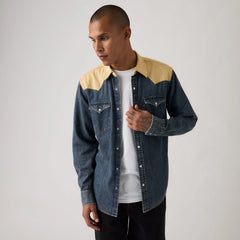 Classic Western Standard Fit Shirt - Harlem Rodeo Denim - Medium Wash