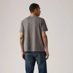 Relaxed Fit Short-Sleeve Graphic T-Shirt - Lightning Eagle Smoked Pearl - Grey