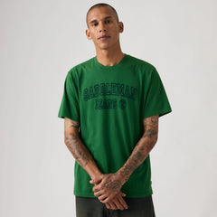 Relaxed Fit Short-Sleeve Graphic T-Shirt - Saddleman Collegiate Eden - Green