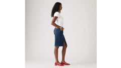 Low Midi Skirt - Longer Days - Medium Wash