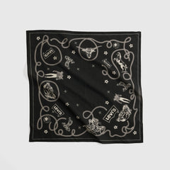 Ranchers Bandana - Rancher Bandana Anth - Black