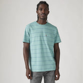 Classic Pocket T-Shirt - Diamonde Stripe Bris - Multi-Color