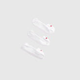 Mid Rise Footie Socks (3-Pack) - White