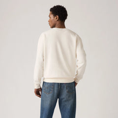 Relaxed Graphic Crewneck Sweatshirt - Levis Original Crew Egret - Tan