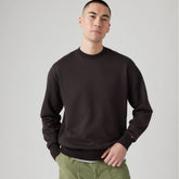 Authentic Crewneck Garment Dye Sweatshirt - Black Agate - Black