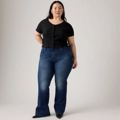 726 High-Rise Flare Women's Jeans (Plus Size) - Eternal Indigo Dark - Dark Wash